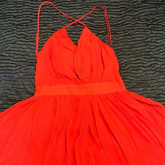 NWT Meghan Fabulous ENCHANTED GARDEN Maxi Dress in Flame - Very Sexy! S Fits XS - Picture 7 of 8